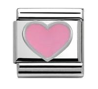 Nomination Pink Heart Silver Shine