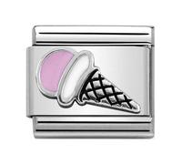 Nomination CLASSIC Silvershine Symbols Pink Ice Cream Charm 330202/44