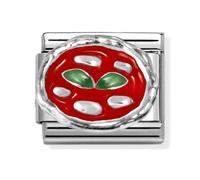 Nomination Pizza Silver Shine Charm