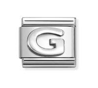Nomination CLASSIC Composable Oxidised Silver Letter G Charm 330113/07