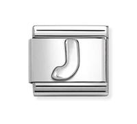 Nomination Plain J Initial Silver Shine Charm