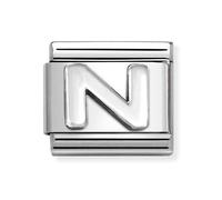 Nomination Plain N Initial Silver Shine Charm