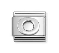 Nomination Plain O Initial Silver Shine Charm