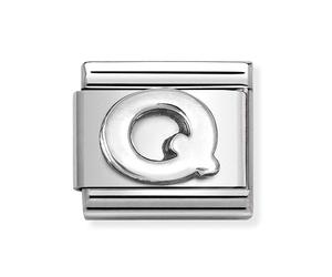 Nomination Plain Q Initial Silver Shine Charm