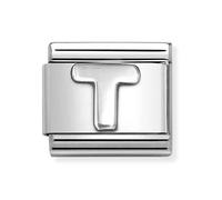 Nomination Plain T Initial Silver Shine Charm