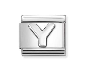 Nomination Plain Y Initial Silver Shine Charm