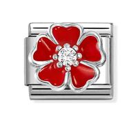 Nomination Red Flower Charm