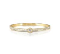 Nomination Pretty Bangles Centre CZ Gold Tone Bangle 0.35cm, 6 x 5.2cm