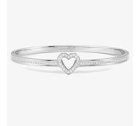 Nomination Pretty Bangles Cubic Zirconia Open Heart Bangle 029502/004
