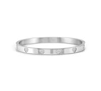 Nomination Pretty Bangles CZ Hearts Thick Bangle 6 x 5.20cm