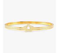 Nomination Pretty Bangles Gold Plated Cubic Zirconia Open Star Bangle 029501/009