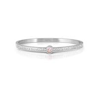 Nomination Pretty Bangles Silver Pink Circle Crystal Large Bangle