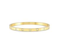 Nomination Pretty Bangles Square CZ Gold Tone Bangle 6 x 5.20cm