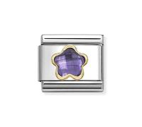 Nomination Purple Crystal Flower Charm