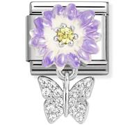 Nomination Purple Daisy With Butterfly Charm