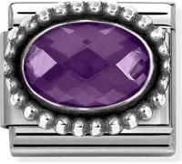 Nomination Purple Stone Beaded Charm