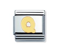Nomination Q Initial Yellow Gold
