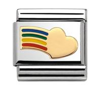 Nomination Rainbow Heart Yellow Gold
