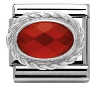 Nomination Red Agath Stone In Silver - Silver