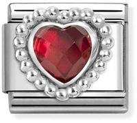 Nomination Red Heart Dots Charm