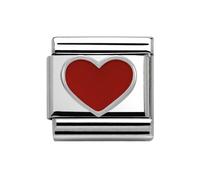 Nomination Red Heart Silver Shine