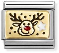 Nomination Red Nose Reindeer Charm
