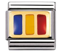 Nomination Romania Flag Charm - Stainless Steel