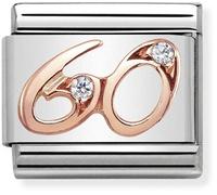 Nomination CLASSIC Rose Gold Numbers 60 Charm 430315/60