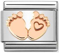 Nomination Rose Gold Baby Feet Charm