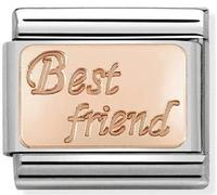 Nomination CLASSIC Rose Gold Engraved Best Friend Charm 430108/16