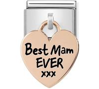 Nomination Rose Gold Best Mam Ever Heart Charm