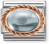 Nomination Rose Gold Blue Topaz Oval Charm