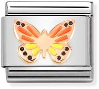 Nomination CLASSIC Composable Rose Gold Rainbow Butterfly Charm 430202/17