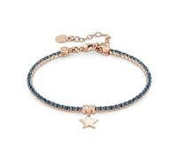 Nomination Rose Gold Chic Blue Crystal Star Bracelet