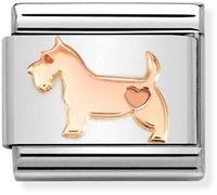 Nomination Rose Gold Dog Charm - Stainless Steel