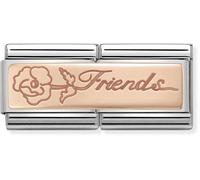 Nomination CLASSIC Rose Gold Double Friends With Flower Charm 430710/16