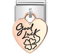 Nomination CLASSIC Composable Rose Gold Good Luck Heart Pendant Charm 431803/07*