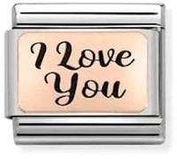 Nomination CLASSIC Composable Rose Gold I Love You Charm 430111/18