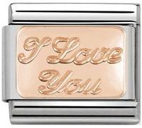 Nomination CLASSIC Rose Gold Plates I Love You Charm 430101/30