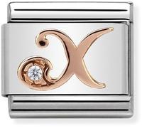 Nominations Nomination Composable Classic Letters Zirconia Gold X Link