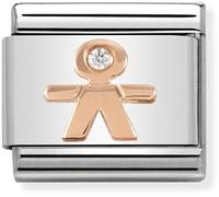 Nomination CLASSIC Rose Gold Symbols Little Boy Charm 430305/08