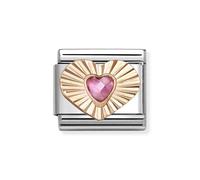 Nomination Rose Gold Pink Heart Charm