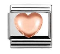 Nomination CLASSIC Rose Gold Plates Raised Heart Charm 430104/22