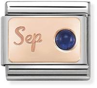 Nomination CLASSIC Rose Gold September Sapphire Charm 430508/09