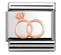 Nomination Rose Gold Wedding Rings Charm