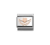 Nomination Rose Gold Heart On Wings Charm