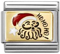 Nomination Santa Claus Red Hat Charm