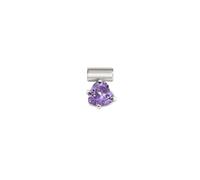 Nomination SeiMia Purple CZ Heart Charm 0.5 x 0.5cm