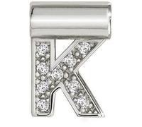 Nomination SeiMia Silver Cubic Zirconia Letter K Pendant 147115/011