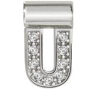 Nomination SeiMia Silver Cubic Zirconia Letter U Pendant 147115/021